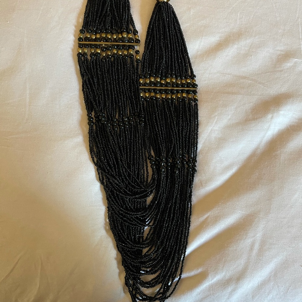 Vintage 80s beaded necklace